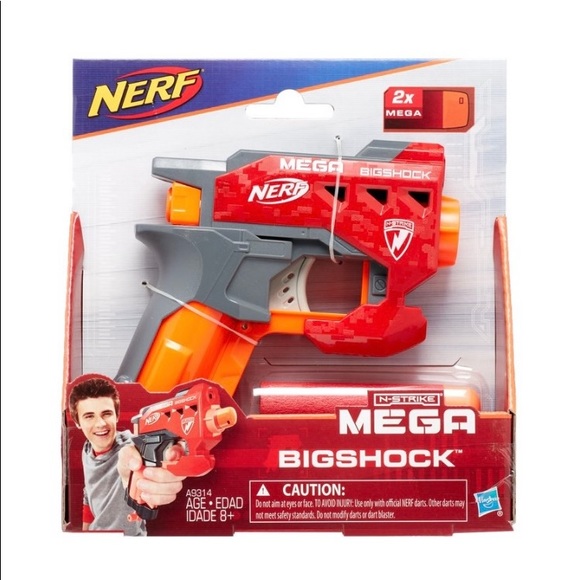 Nerf N-Strike Mega BigShock Blaster Includes 2 Official Nerf Mega Whistler Darts - Picture 2 of 7